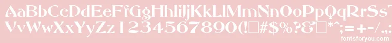 AbottoldstyleRegular Font – White Fonts on Pink Background
