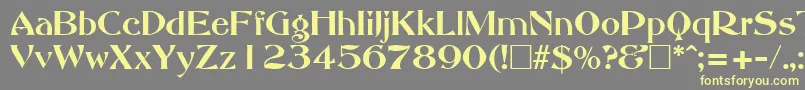 AbottoldstyleRegular Font – Yellow Fonts on Gray Background