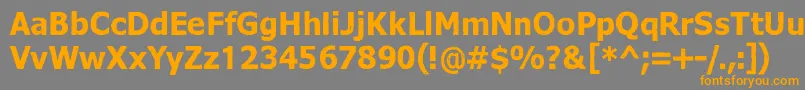 Dreamer Font – Orange Fonts on Gray Background