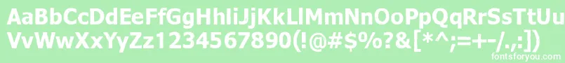 Dreamer Font – White Fonts on Green Background