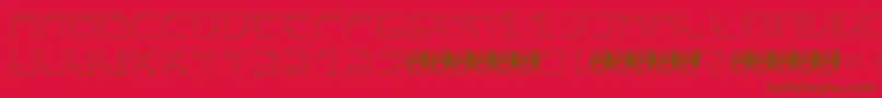 Czcionka PapercubePaper – brązowe czcionki na czerwonym tle