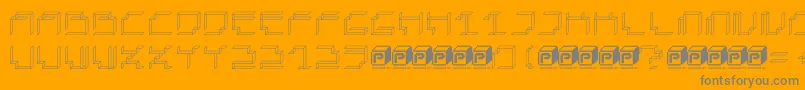 Подробнее о шрифте PapercubePaper Шрифт PapercubePaper – серые шрифты на оранжевом фоне