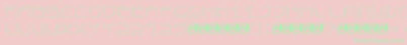 PapercubePaper Font – Green Fonts on Pink Background