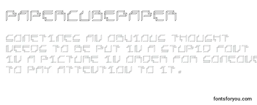 Шрифт PapercubePaper
