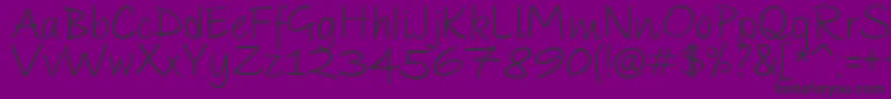 ParoleScriptDemo Font – Black Fonts on Purple Background