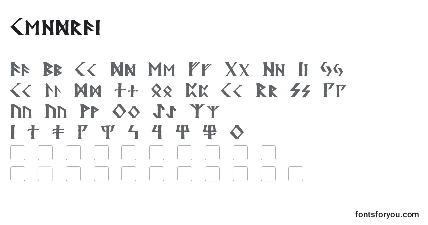 Schriftart Kehdrai – Alphabet, Zahlen, spezielle Symbole