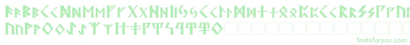 Kehdrai Font – Green Fonts on White Background