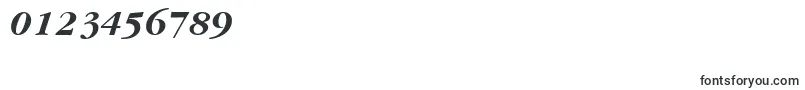Fonte GaramondtttBolditalic – fontes para números e dígitos