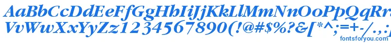 fuente GaramondtttBolditalic – Fuentes Azules Sobre Fondo Blanco