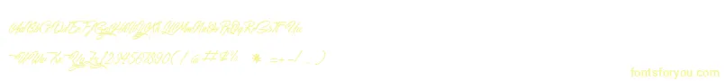 WalkingInSunlight-Schriftart – Gelbe Schriften