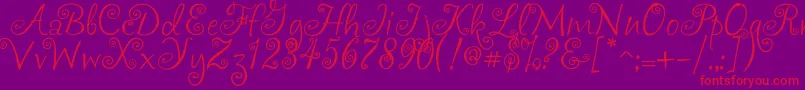 Подробнее о шрифте Akafrivolity Шрифт Akafrivolity – красные шрифты на фиолетовом фоне