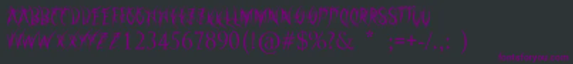 HollyChristmas Font – Purple Fonts on Black Background