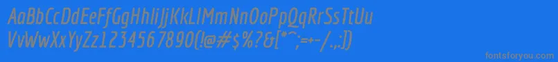 fuente EconomicaBolditalic – Fuentes Grises Sobre Fondo Azul