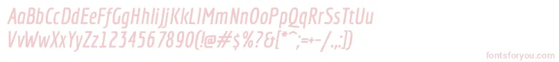 EconomicaBolditalic Font – Pink Fonts on White Background