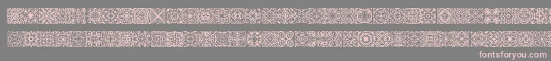 Symmetry Font – Pink Fonts on Gray Background
