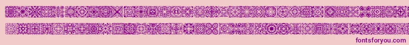 Symmetry Font – Purple Fonts on Pink Background