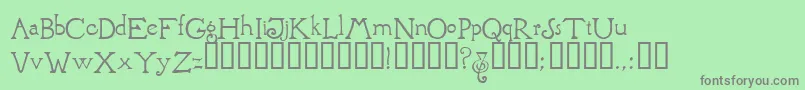 BrandywineTM Font – Gray Fonts on Green Background