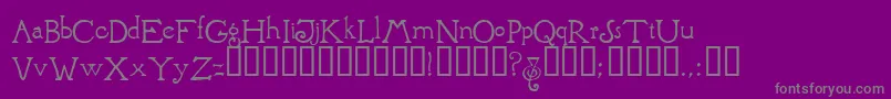 BrandywineTM Font – Gray Fonts on Purple Background