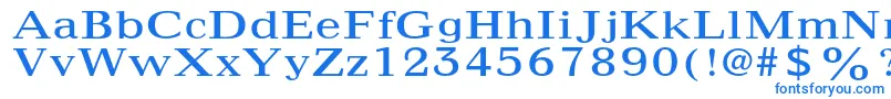 フォントMaximusltstd – 白い背景に青い文字