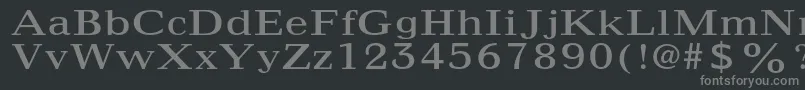 フォントMaximusltstd – 黒い背景に灰色の文字