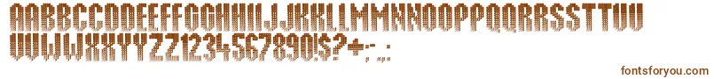 Шрифт Punktum – коричневые шрифты на белом фоне