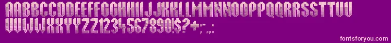 フォントPunktum – 紫の背景にピンクのフォント