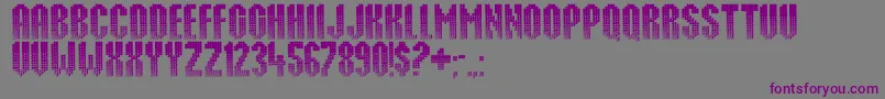 フォントPunktum – 紫色のフォント、灰色の背景