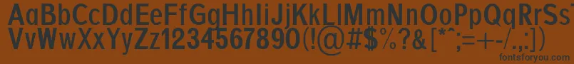 Czcionka AgajdaBold – czarne czcionki na brązowym tle