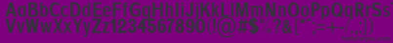 フォントAgajdaBold – 紫の背景に黒い文字