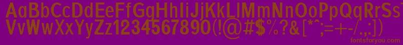 Шрифт AgajdaBold – коричневые шрифты на фиолетовом фоне