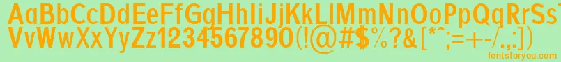 AgajdaBold Font – Orange Fonts on Green Background