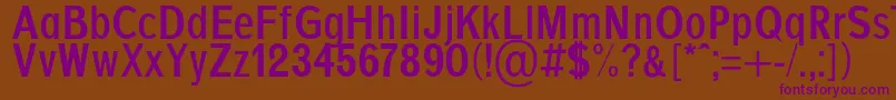 Шрифт AgajdaBold – фиолетовые шрифты на коричневом фоне