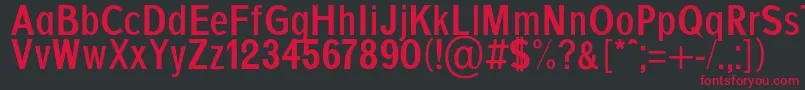 AgajdaBold Font – Red Fonts on Black Background
