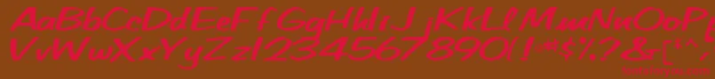 BetaRegularTtnorm Font – Red Fonts on Brown Background