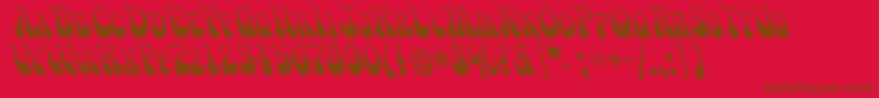 Victm Font – Brown Fonts on Red Background
