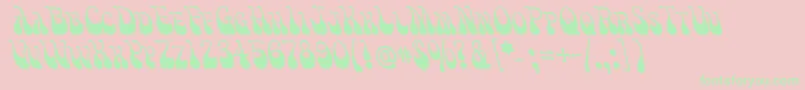 Victm Font – Green Fonts on Pink Background