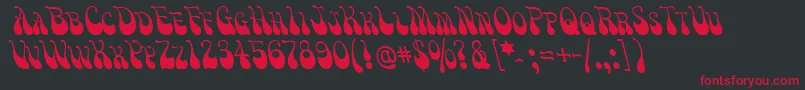 Victm Font – Red Fonts on Black Background