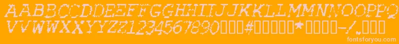 fuente Rubbbi – Fuentes Rosadas Sobre Fondo Naranja