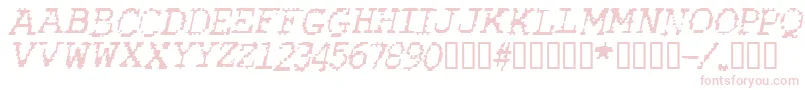 Rubbbi Font – Pink Fonts on White Background