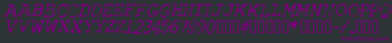 Rubbbi Font – Purple Fonts on Black Background