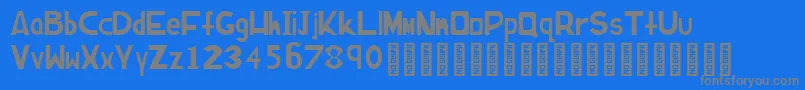 En savoir plus sur la police Californicafontfinal Police Californicafontfinal – polices grises sur fond bleu