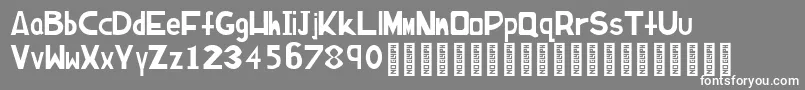 Californicafontfinal Font – White Fonts on Gray Background