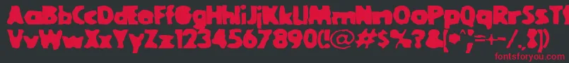 GoolaBlack Font – Red Fonts on Black Background