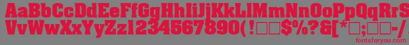 Agaaler Font – Red Fonts on Gray Background