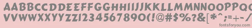 GizmoSsi Font – Gray Fonts on Pink Background