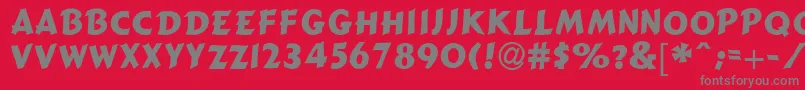 GizmoSsi Font – Gray Fonts on Red Background