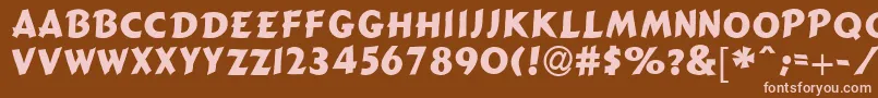 GizmoSsi Font – Pink Fonts on Brown Background