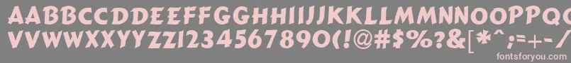 GizmoSsi Font – Pink Fonts on Gray Background