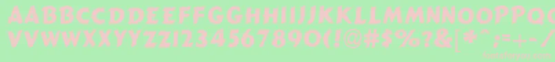 GizmoSsi Font – Pink Fonts on Green Background