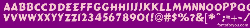 GizmoSsi Font – Pink Fonts on Purple Background